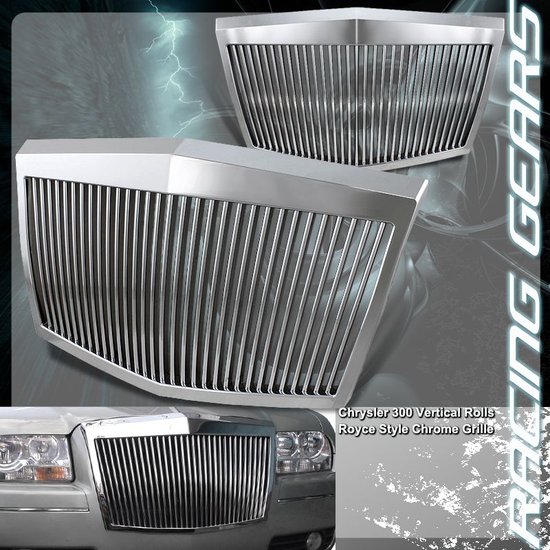 05 10 Chrysler 300C Sedan Rolls Royce Phantom Style Chrome Vertical 