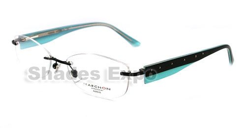 NEW MARCHON EYEGLASSES RX MR 800/86 BLACK AIRLOCK 2 007  