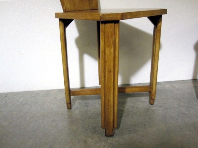 Antique Art Deco Style Side Chairs Solid Wood Made By Dixon Furniture 