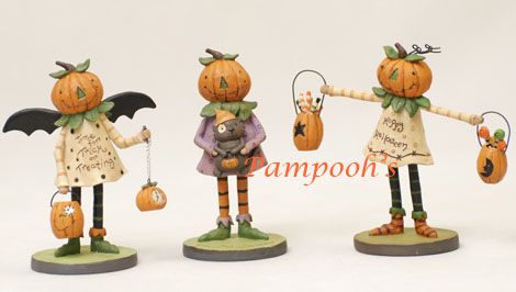 Blossom Bucket Halloween Pumpkin Girls  