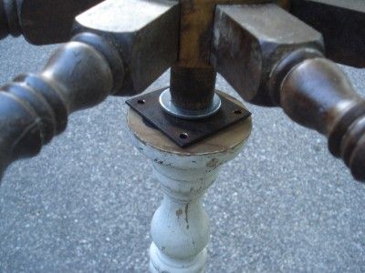 ANTIQUE SHIPS WHEEL PEGGED WALNUT & BRASS WITH HANGER & VICTORIAN 