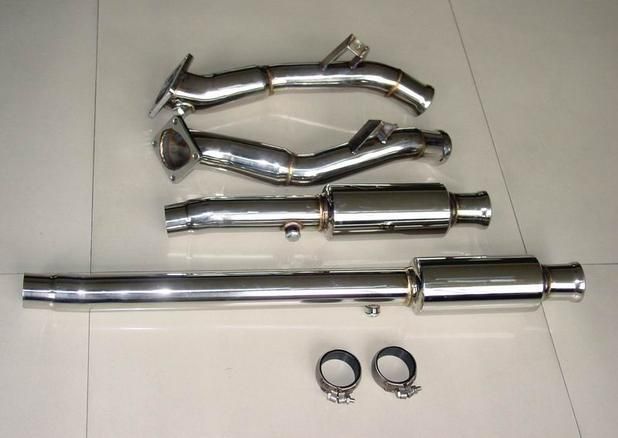 AUDI S4 B5 2.7L V6 TURBO DOWNPIPES RESONATED 97 02  