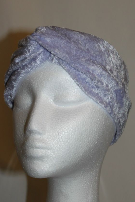 LILAC velvet BOHO stretch turban headband TURBAND  