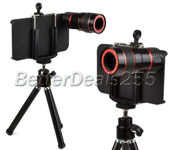 8x Optical Telescope Camera Lens+Tripod For iPhone 4 4G  