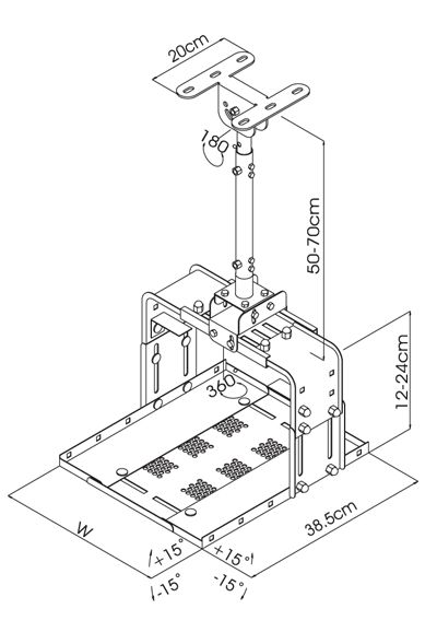 Universal Projector Ceiling Mount ELL3 24 32  