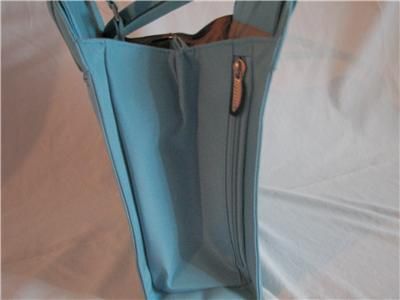 Travelon Aqua/Blu Microfiber Purse Travel Bag Organizer  