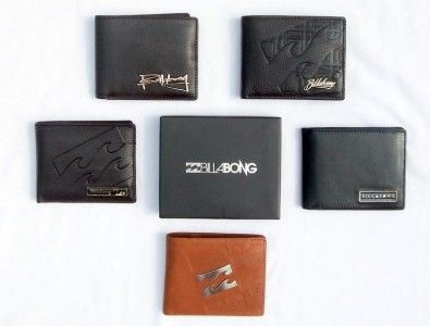 BILLABONG Genuine Leather Mens Surf Wallet + Styles NEW  