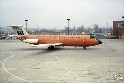 Braniff BAC 111 N1544 1970 Airline photo pc size 4x6  