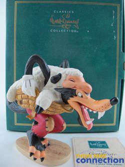 Disney WDCC 3 Little Pigs BIG BAD WOLF Im a Poor Little Sheep Statue 