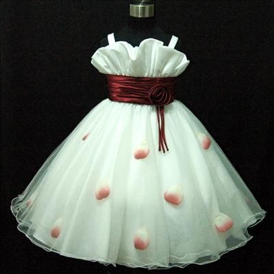 USR818 Xmas Flower Girls Dress Sz 2,3,4,5,6,7,8,9,10 Y  