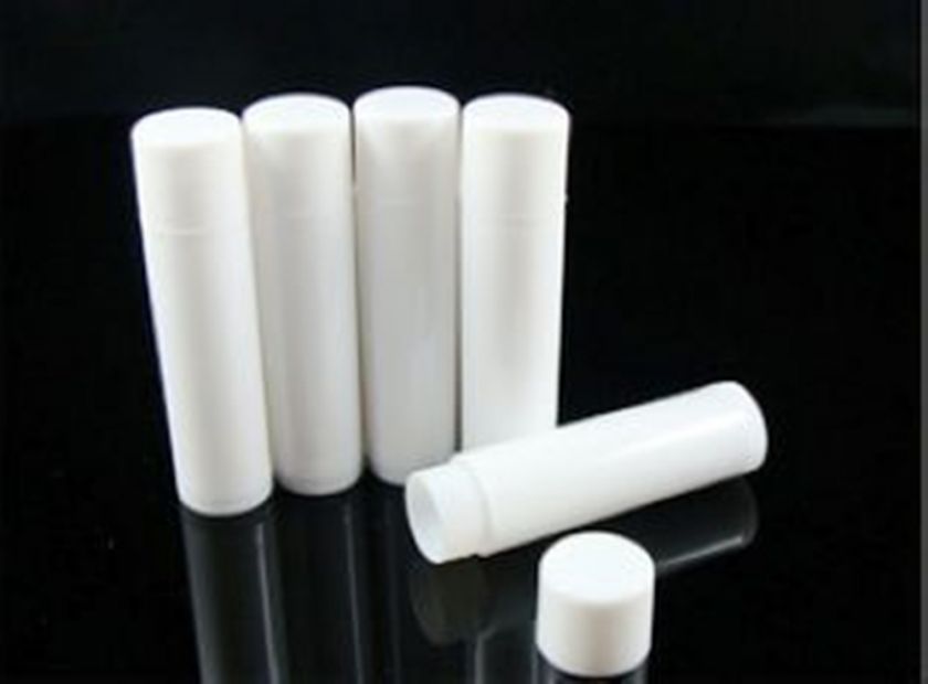 50 white LIP BALM Empty Container tube 5ml  