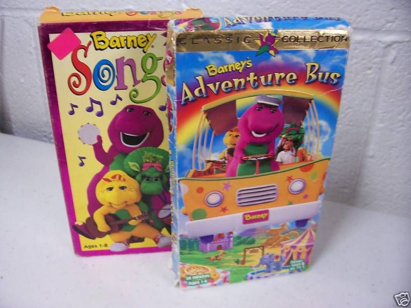 BARNEY VIDEOS  BARNEYS ADVENTURE BUS AND BARNEY SONG  