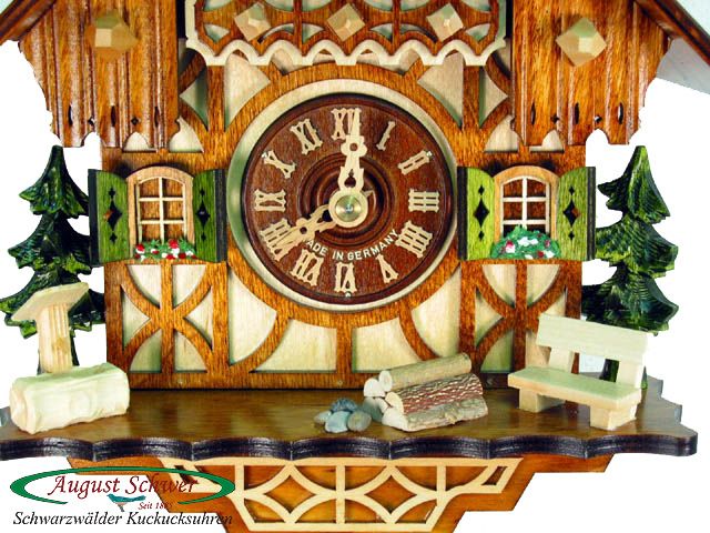 NEW Black Forest Cuckoo Clock Chalet Timberframe Style  