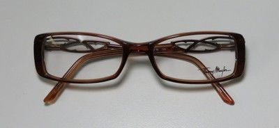 NEW THIERRY MUGLER 9149 52 16 135 WOVEN ARMS BROWN EYEGLASS/GLASSES 
