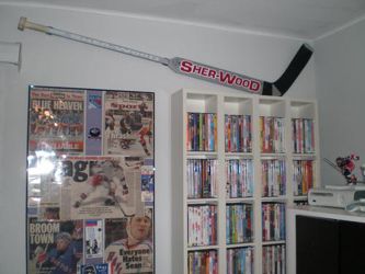 Show off that Game Used GOALIE Hockey Stick.