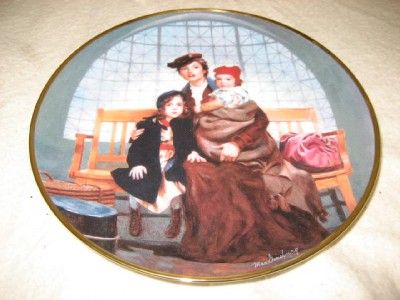 ELLIS ISLAND COLLECTOR PLATES MAX GINSBURG LIBERTY US  