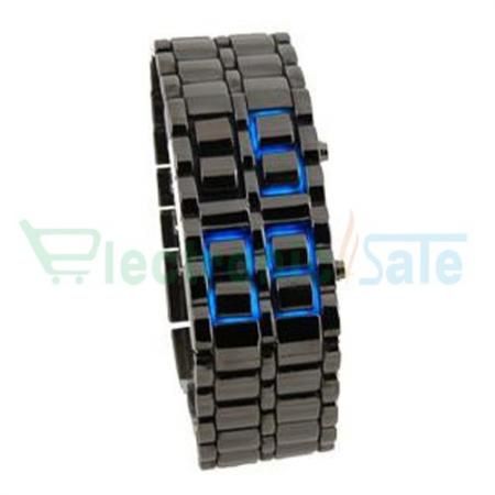 Blue LED Digital Watch Lava Style Mens Ladies Sports Fashion Wrist 