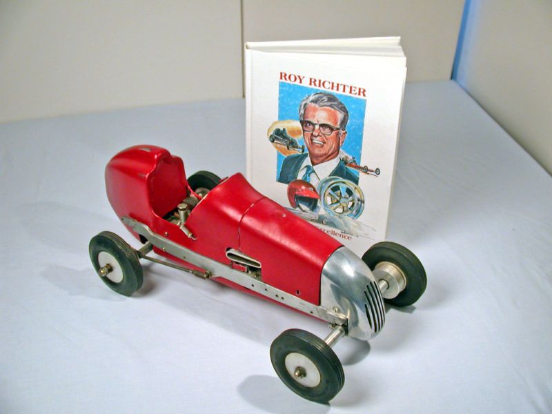 Roy Richter Hand Hammered Tether Car, Batzloff Engine.  