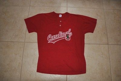 STANFORD CARDINALS VINTAGE BASEBALL TEE JERSEY BASEBALL  