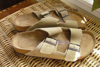 BIRKENSTOCK ARIZONA SANDALS Suede TAUPE NEW Size Choice  