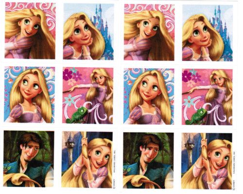 Sheets Disney TANGLED Repunzel Scrapbook Stickers  