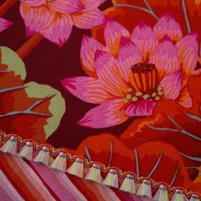 Kaffe Fassett~LAKE BLOSSOMS~RED GP93 Fabric /Yd.  