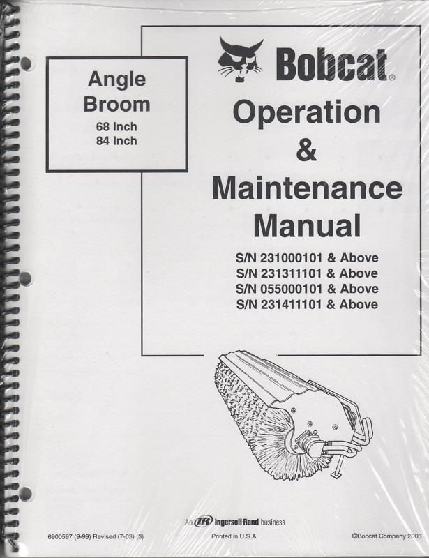 BOBCAT ANGLE BROOM OPERATION & MAINTENANCE MANUAL  