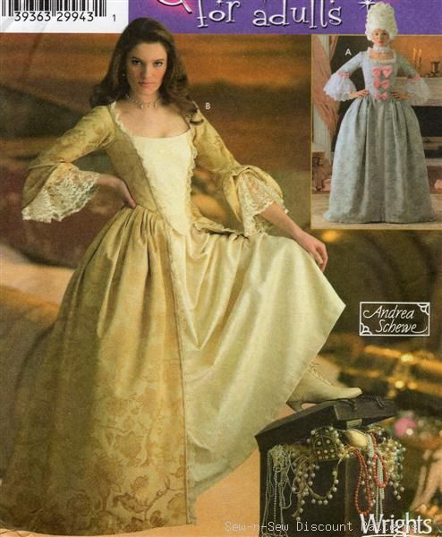 Elizabeth Swan Costume/Dress PATTERN Caribbean Pirate  