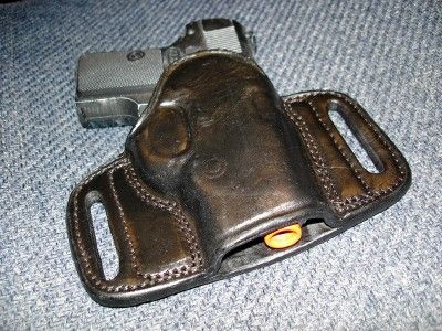 RH BELT SLIDE LEATHER HOLSTER for S&W BODYGUARD 380  