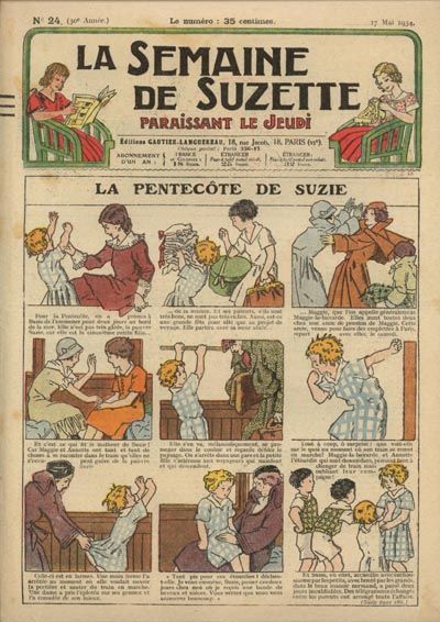 ORIGINAL SEMAINE SUZETTE May 14,1934 BLEUETTE PATTERN  