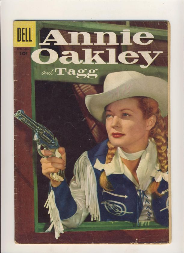 ANNIE OAKLEY & TAGG #7 GOLDEN AGE WESTERN DELL COMIC  