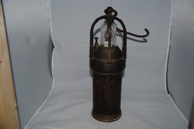 Vintage 1930s French early electric mining lantern  