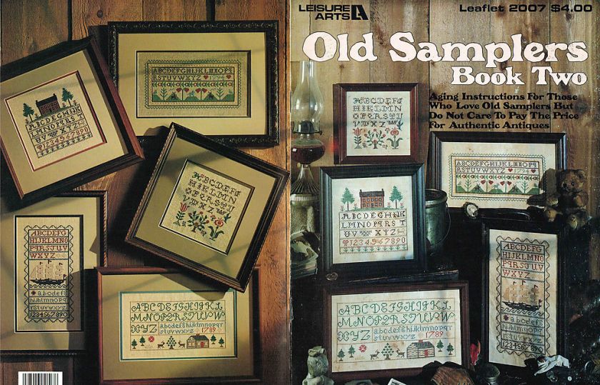 OLD SAMPLERS BOOK TWO Sullins House ~~ Cross Stitch LEAFLET  