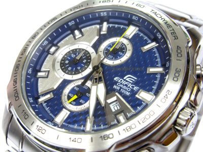 Casio Watch Edifice Blue Stopwatch EF 563D 2 2A EF563  