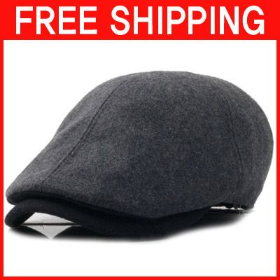 WOOL NEWSBOY CABBIE GATSBY PUB GOLFER DRIVING GOLF HAT CAP CABBIECAP 