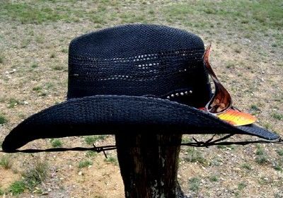 NEW Western BANGORA EVENING GLOW Straw Cowboy Hat  