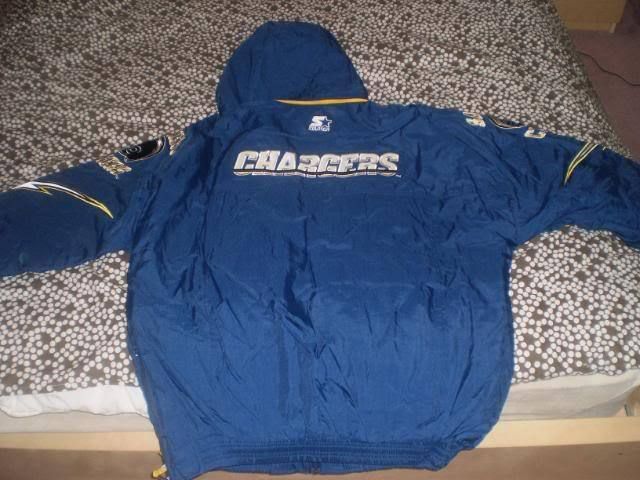 Vintage SAN DIEGO CHARGERS SZ XL STARTER COAT SNAP BACK  