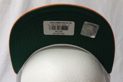   BRONCOS NFL NEW ERA 9FIFTY STRUCTURED SNAPBACK HAT CAP WHITE TOP P6