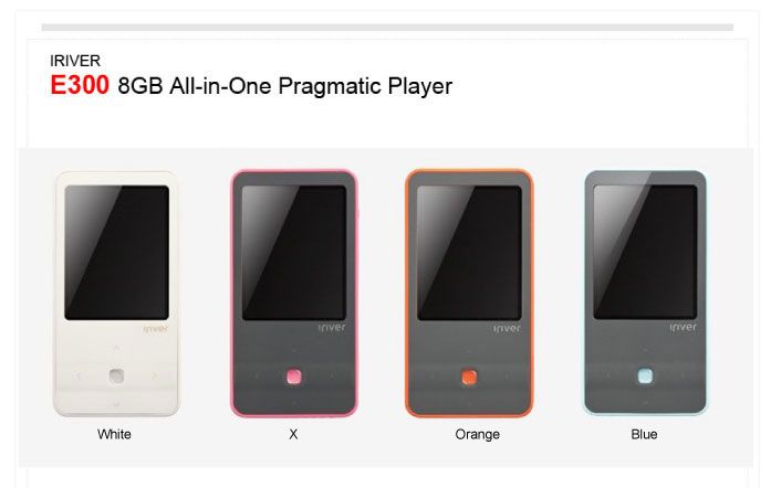 IRIVER 8GB All In One Pragmatic Player Orange E300  