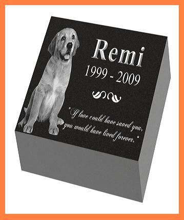 Cemetery Pet Grave Marker / Granite Headstone Markers  