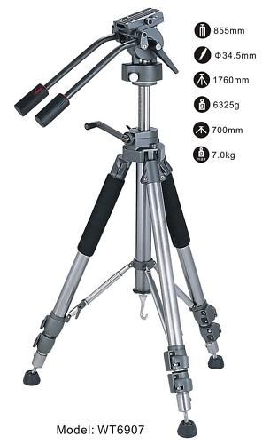 FT6907 HeavyDuty Tripod Leg&Drag Head Kit Sony Video F  