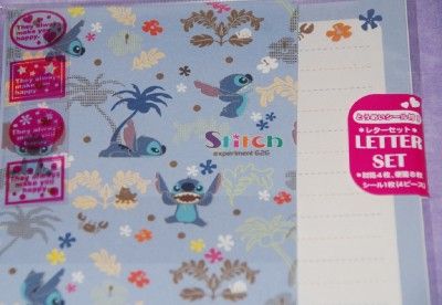 Disney STITCH ~ Light Blue Stationary Letter Set  