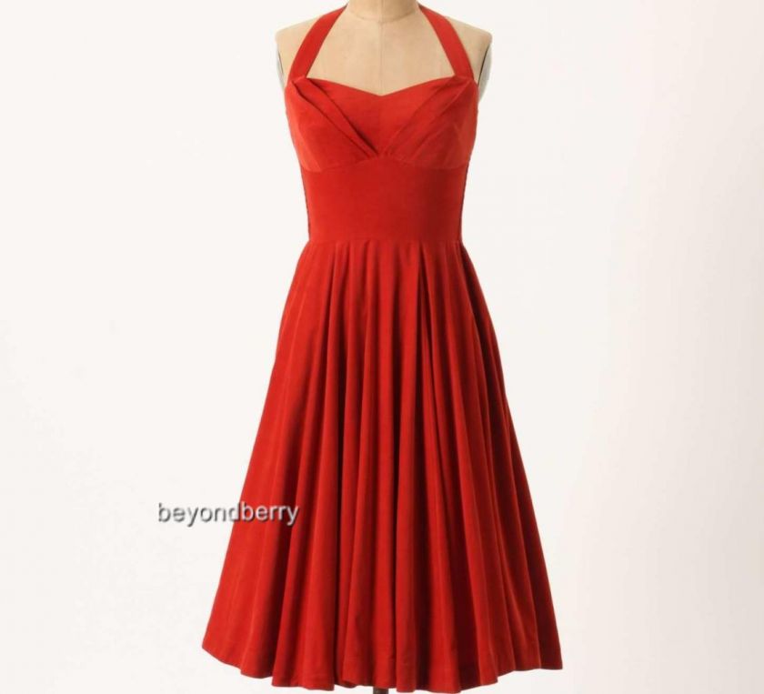 NEW Anthropologie Girls from Savoy Rodna Halter Dress Size 2 4 6 8 10 