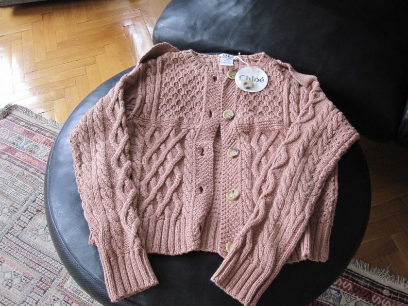 CHLOE KNIT CELEBRITY CARDIGAN SWEATER RETAIL $ 1250+TAX  