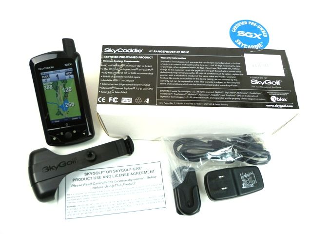 NEWLY REFURBISHED SKYCADDIE SGX GOLF GPS RANGEFINDER + 30 DAY FACTORY 