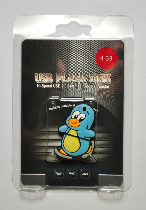 Skating Penguin USB Flash Drive 4 GB  