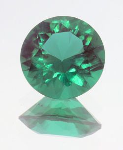 10) EMERALD SIMULATED 6mm ROUND  