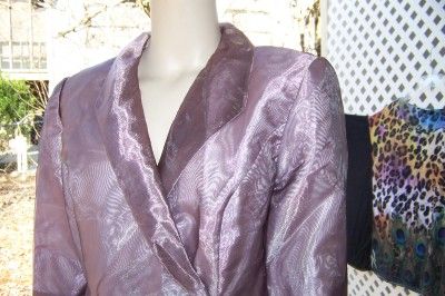 ALEX EVENINGS PXL SIMMERING LILAC ORGANZA WRAP W/ROSE EVENING TOP XL P 