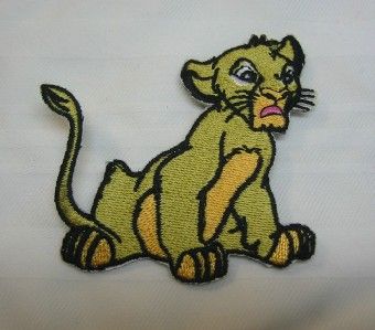 Simba Lion King movie Embroidered Iron On Patch children Applique 