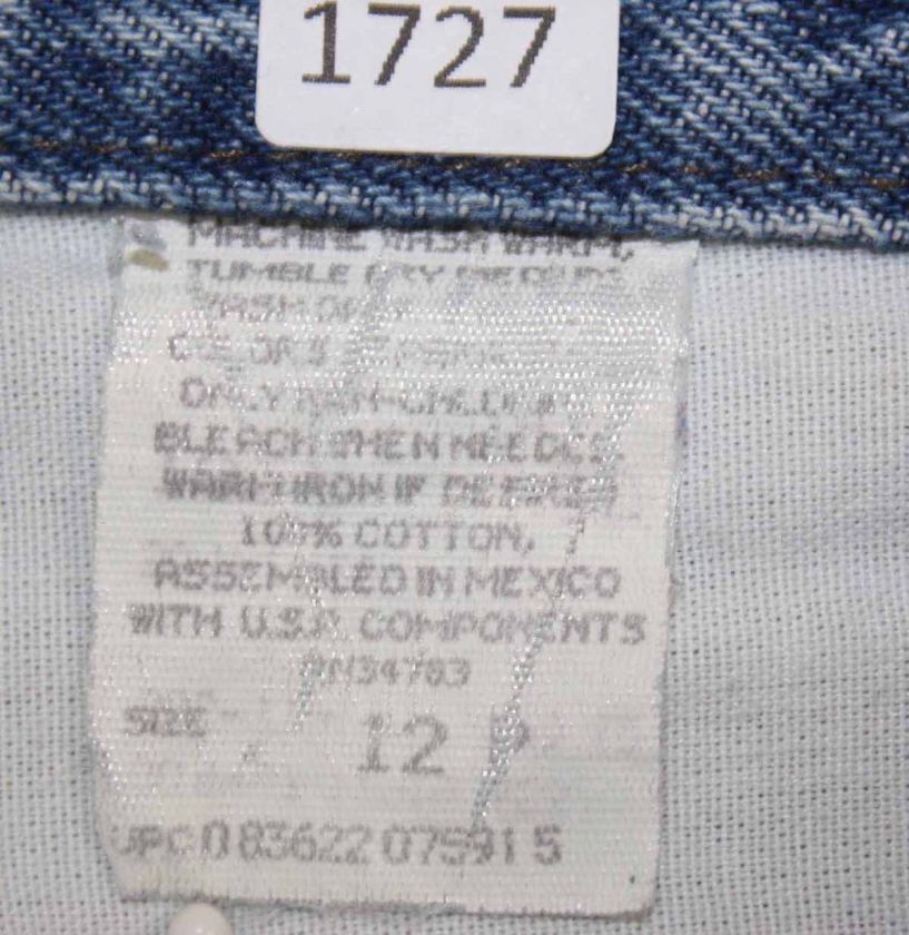 Lee sz 12 x 28 Womens Blue Jeans Denim Pants GH66  